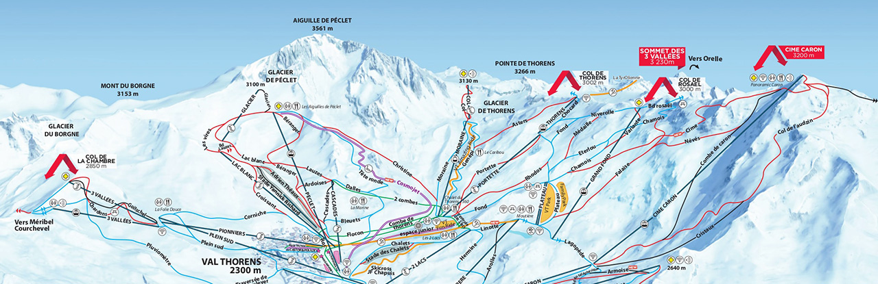 Mapa de esqui