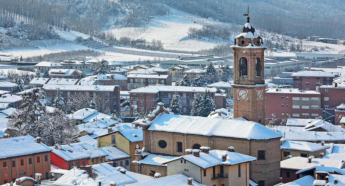 Neve no Piemonte, Itália