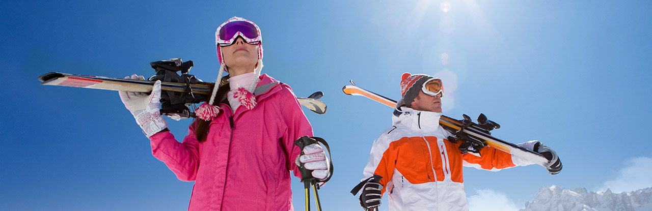 Esqui - mulheres e homens