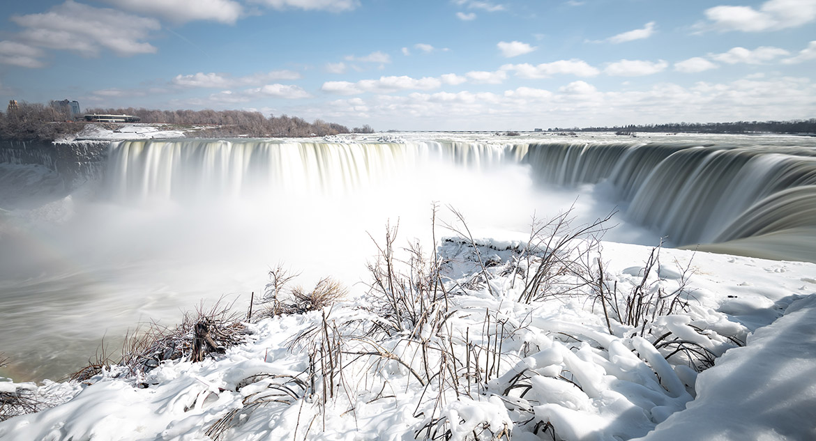 Niagara falls no inverno no Canadá