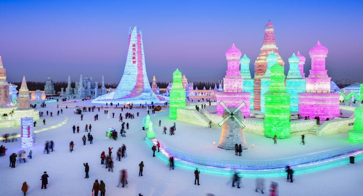 Esculturas do Harbin Ice and Snow World