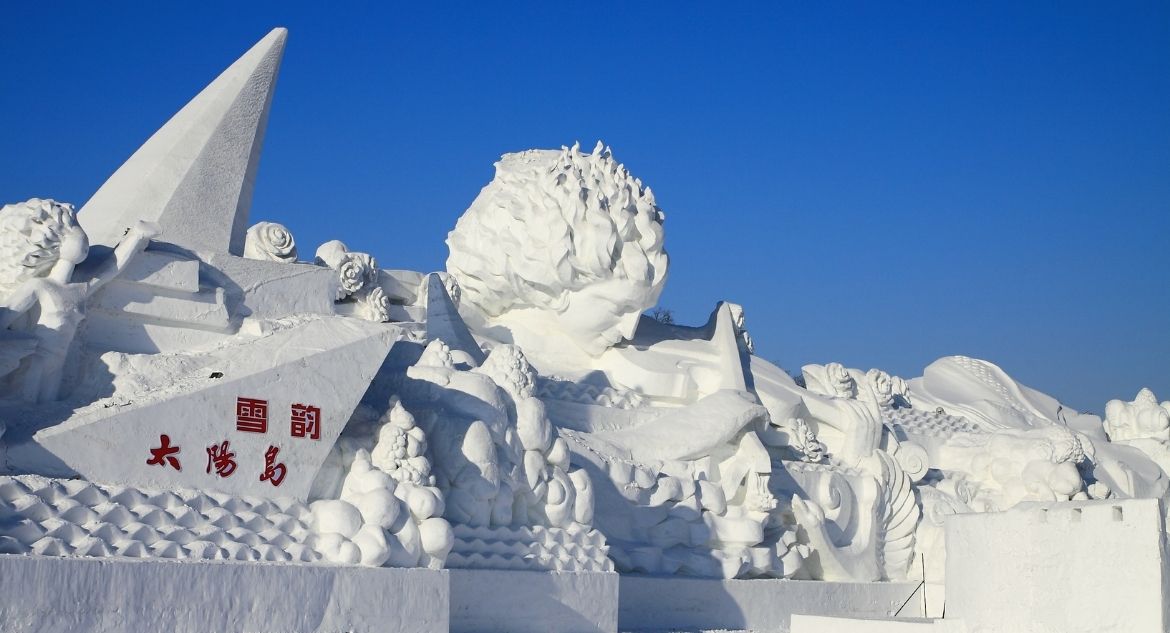 Escultura do Harbin Sun Island International Snow Sculpture Art Expo