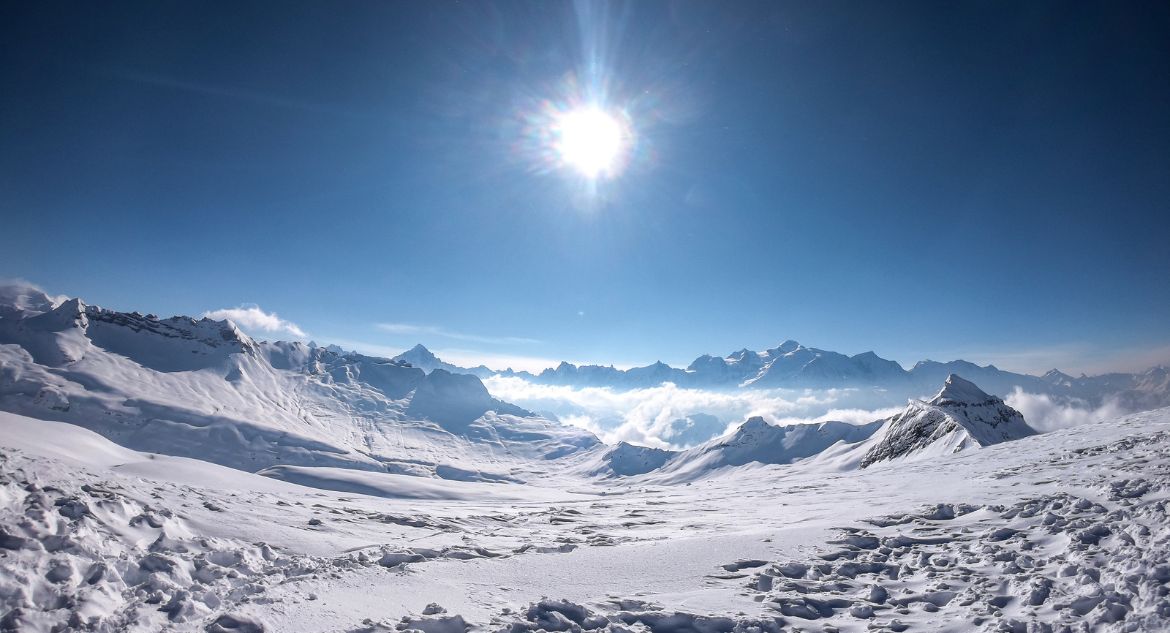 Panorama do Mont Blanc