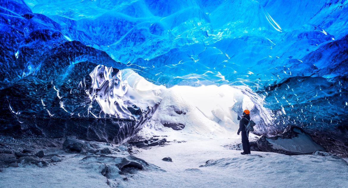 Interior da geleira Vatnajokull