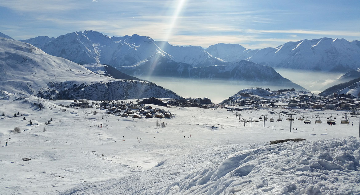 Vista do Alpe d'Huez