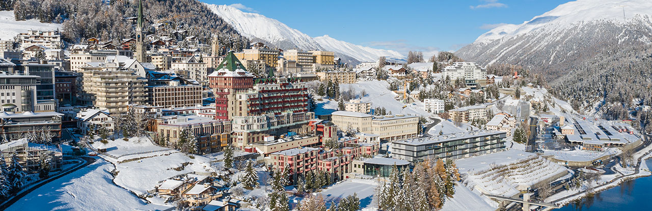 Vista panorâmica de St. Moritz