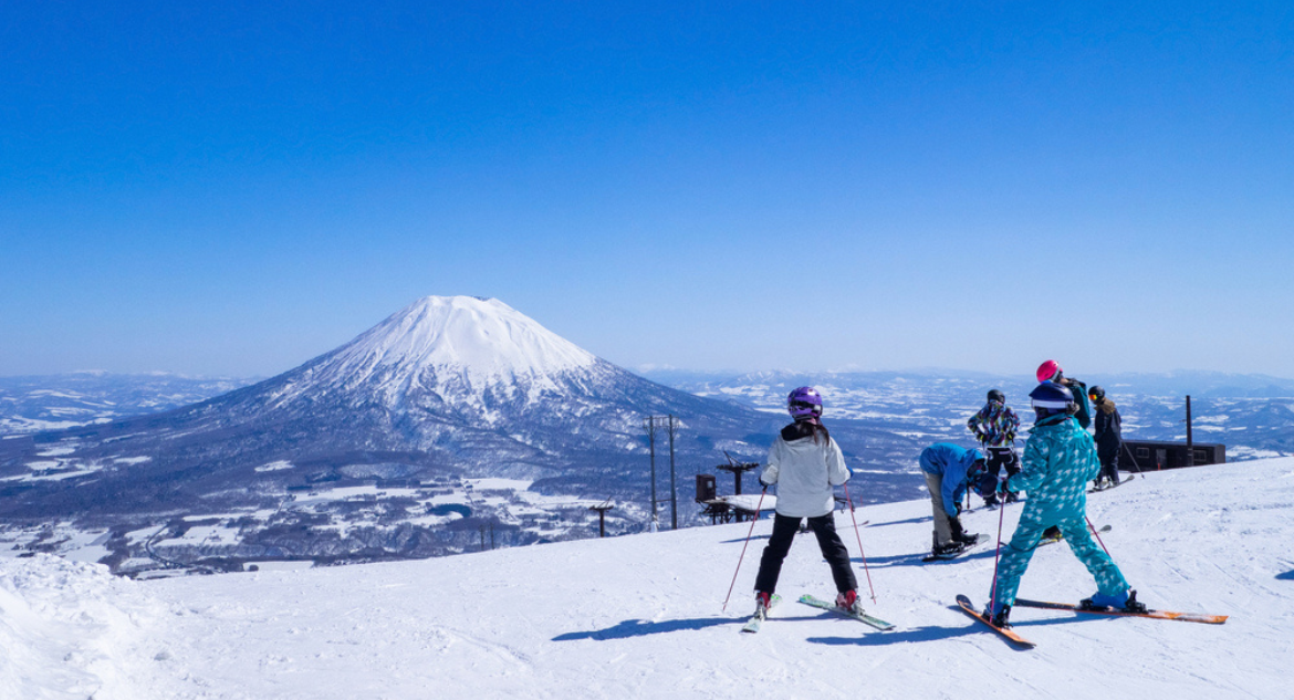 Estação de esqui no Japão
