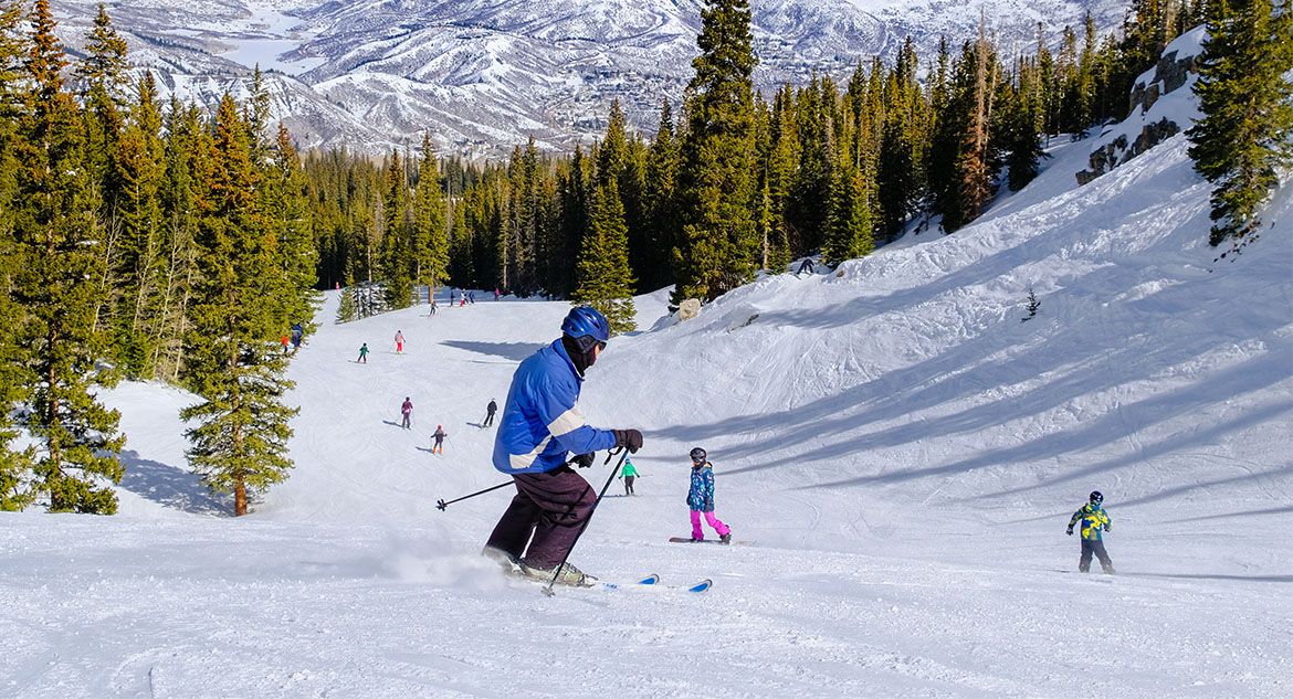 Esquiador em Aspen, Colorado