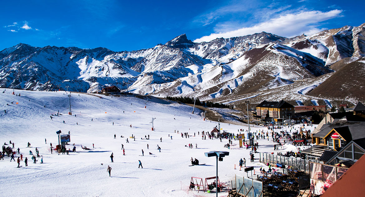Estação de esqui na Argentina