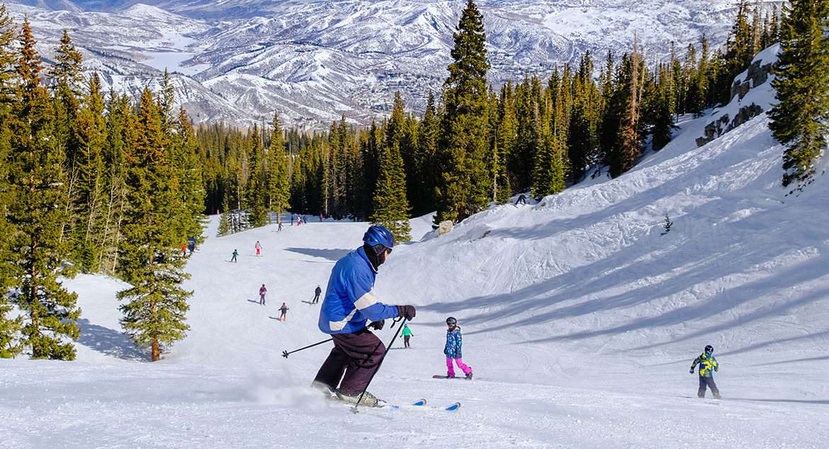 Estação de esqui nos EUA