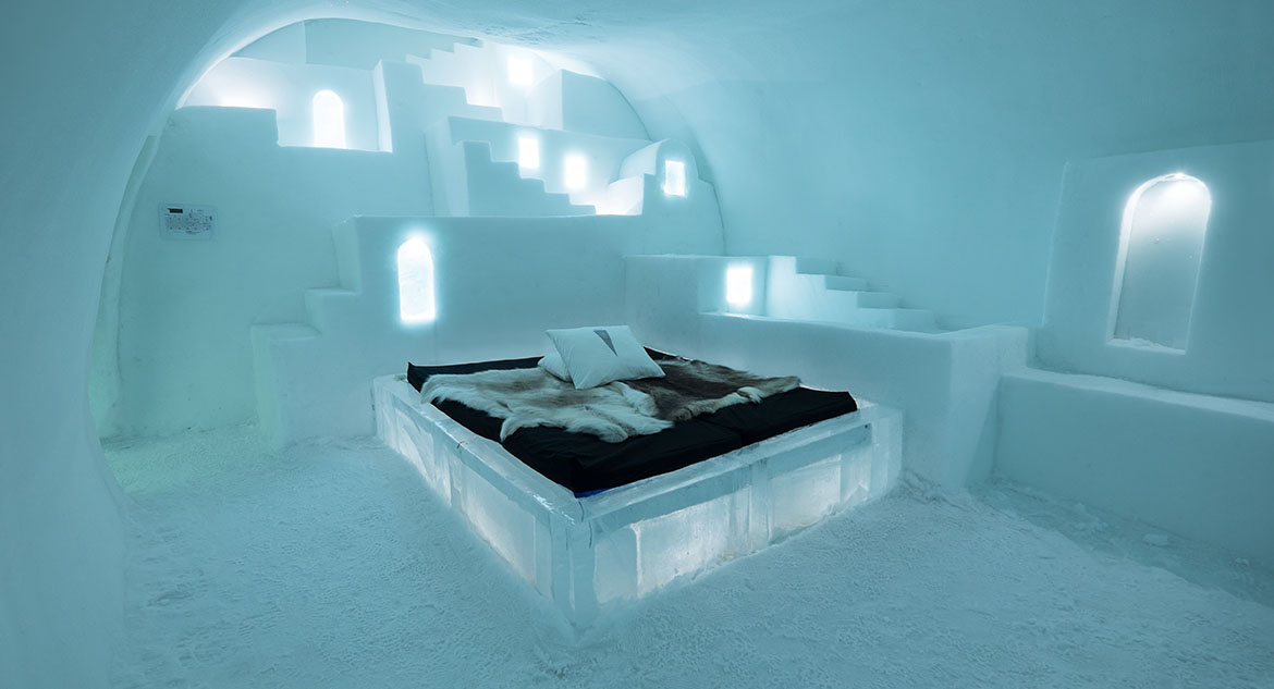 Hotel de neve, Suécia