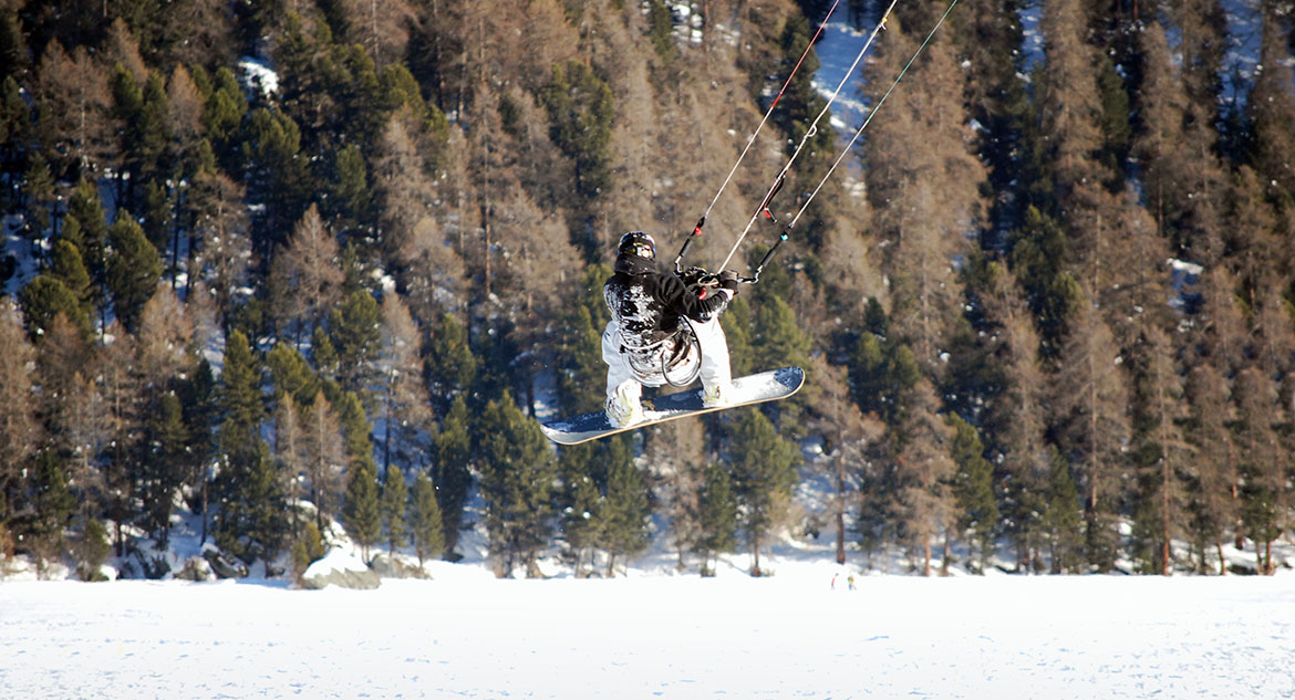Snowkite em St. Moritz