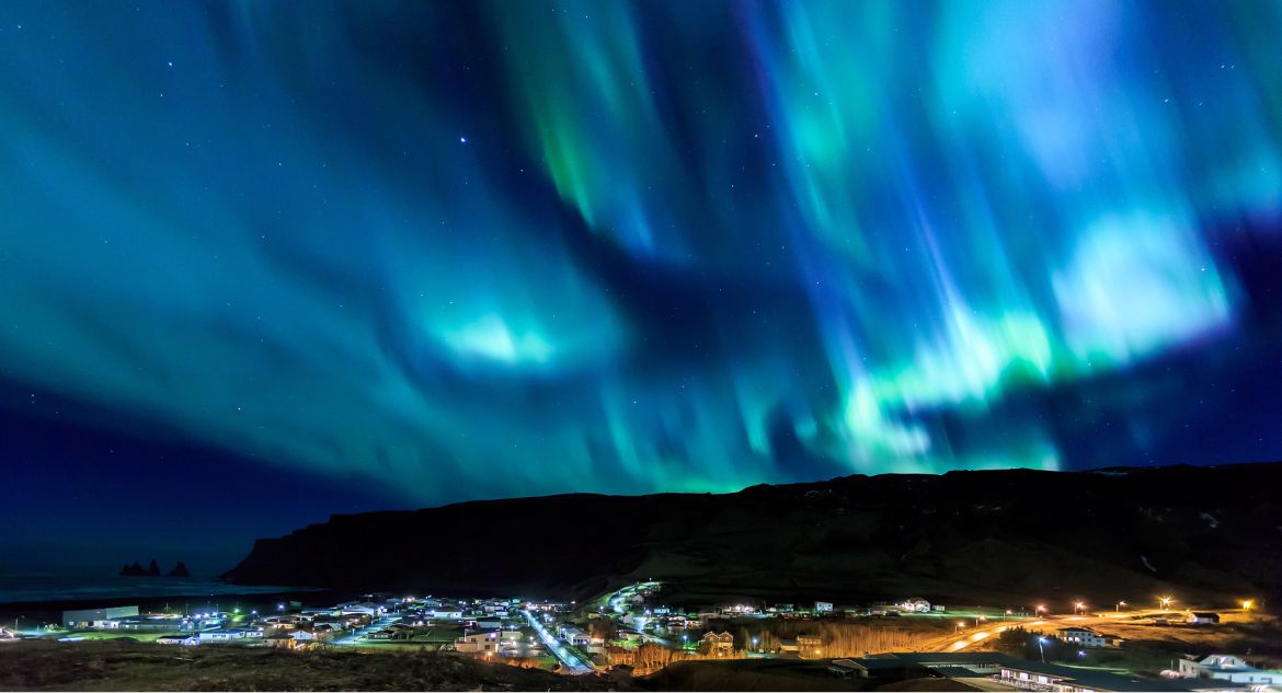 aurora boreal em Akureyri