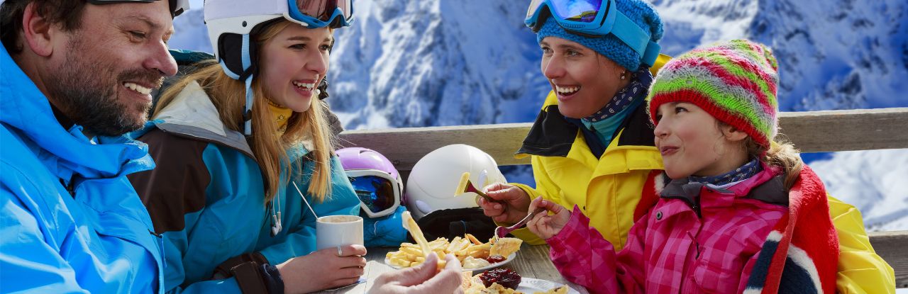esqui e alimentação