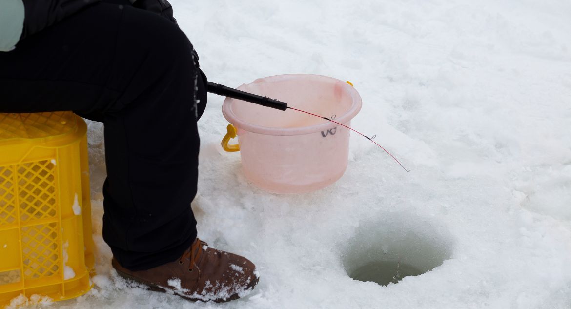 pesca no gelo em hokkaido