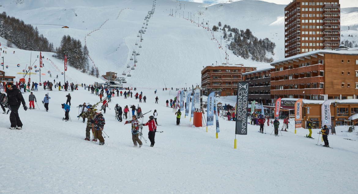 La Plagne estação de esqui na França