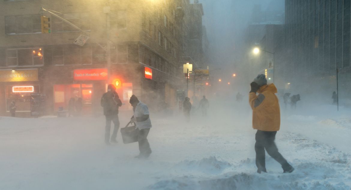 nevasca na cidade de nova york
