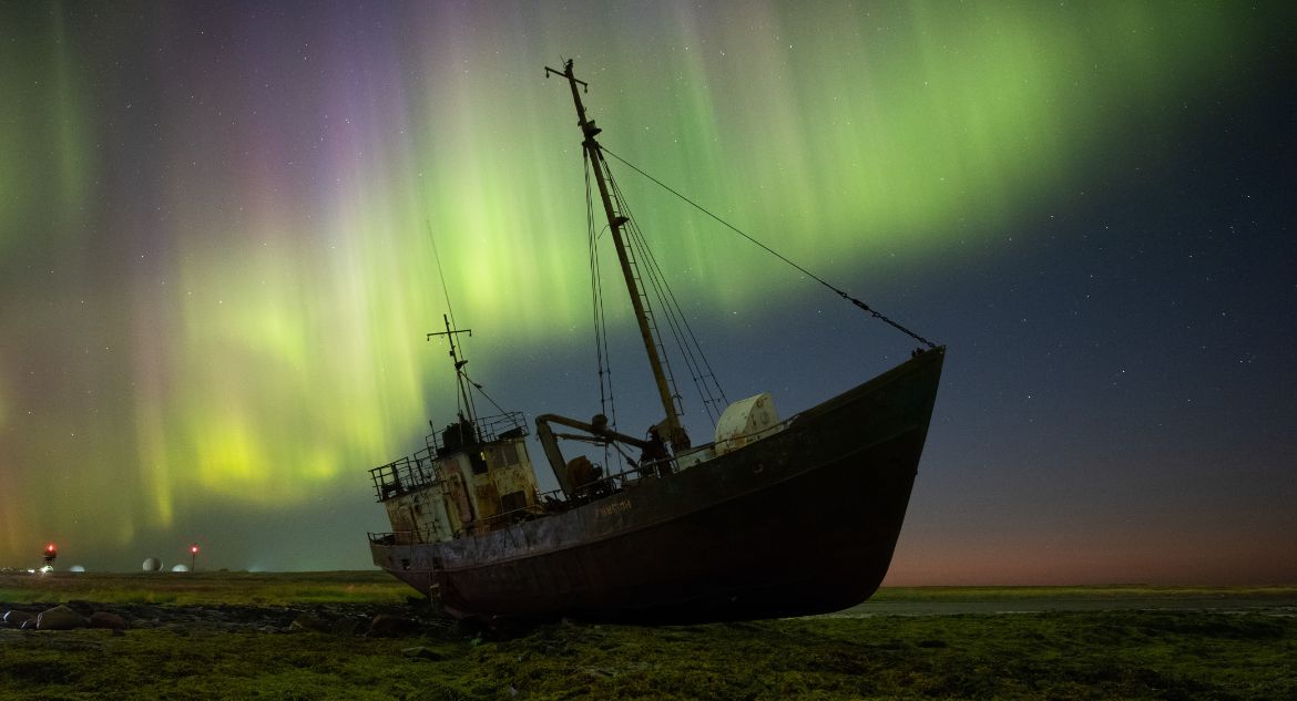 aurora boreal na Rússia