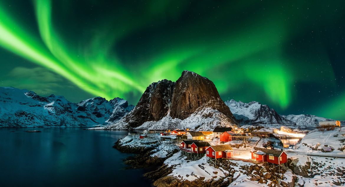 Aurora Boreal em Troms Noruega - Paisagens lindas