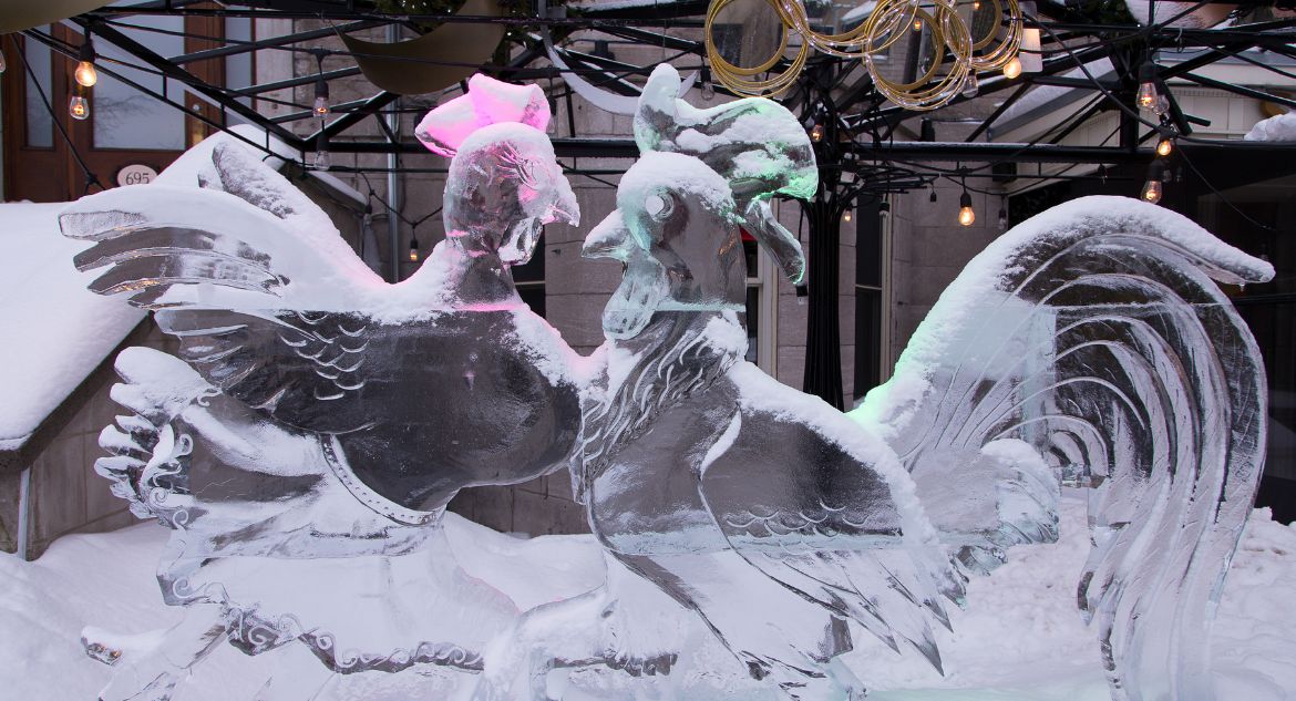 esculturas de gelo do carnaval de quebec